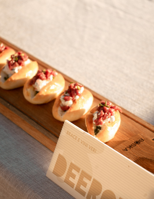 Finger food curato nei dettagli per un servizio HotBox Catering